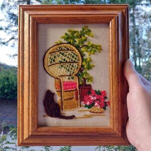 Vintage Framed Embroidery